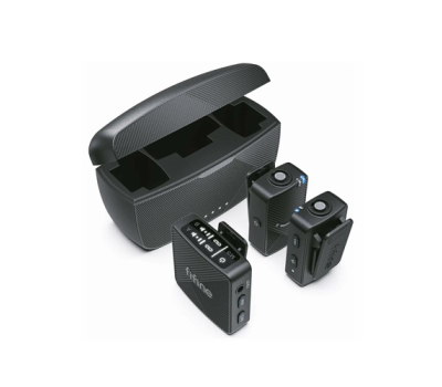 FIFINE M9 Dual Wireless Lavalier Microphone System with Charging Case