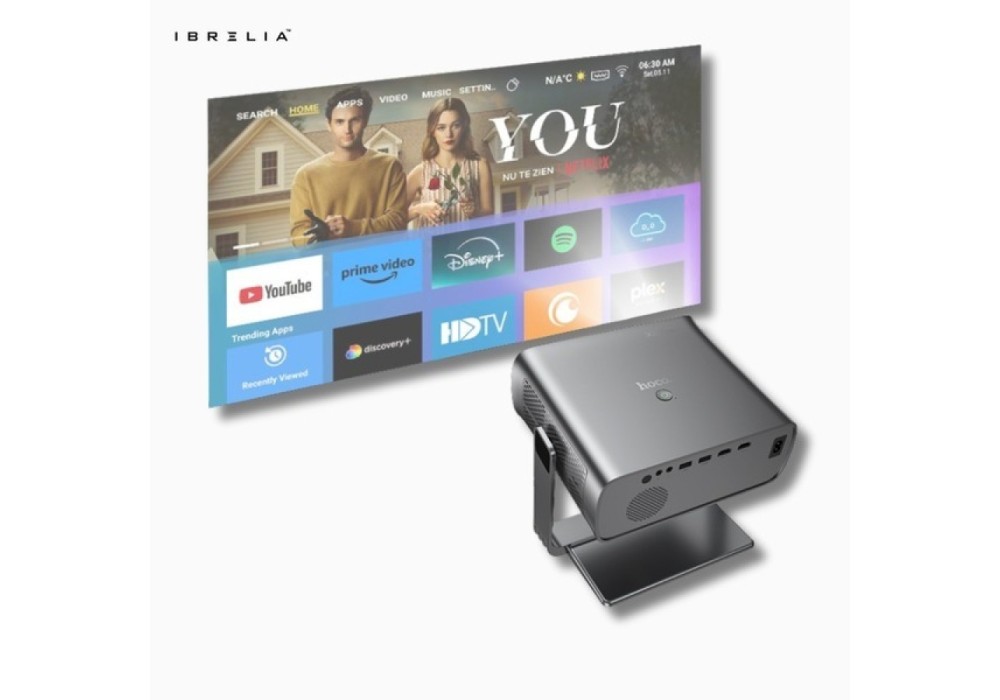 HOCO DT5 Smart Electric Focus Projector 1080P Android Version