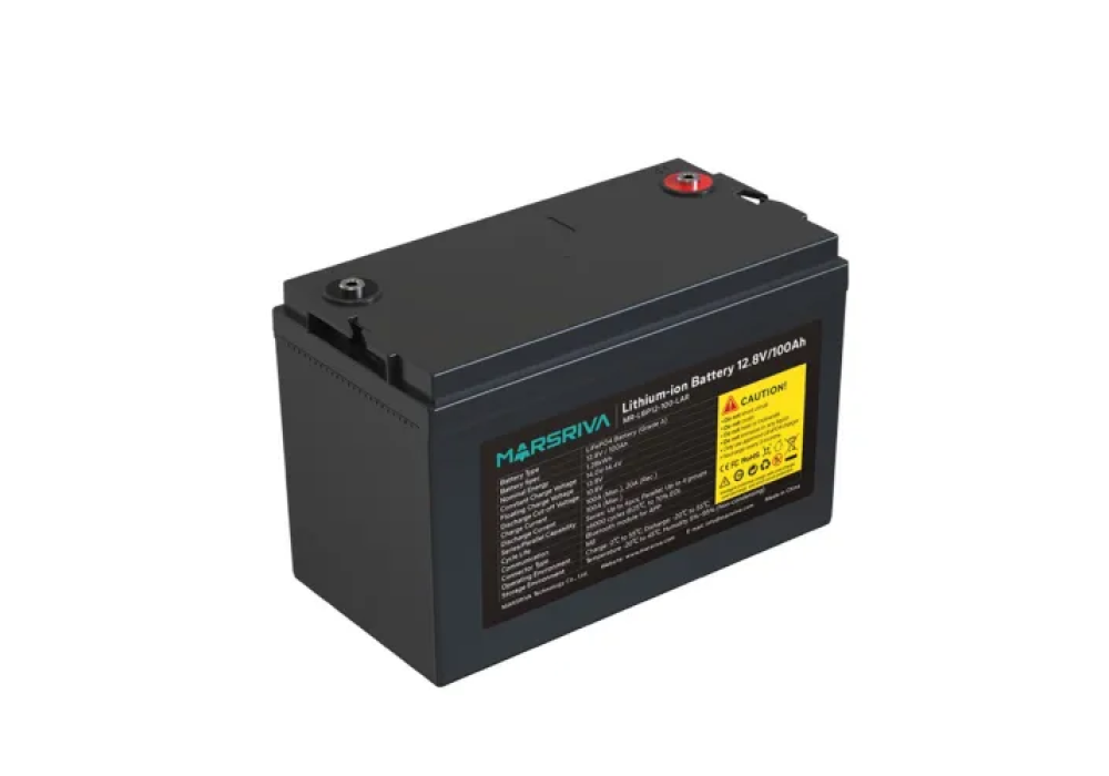 Marsriva MR-LBP12-100-LAR 12.8V 100Ah LiFePO4 UPS Battery