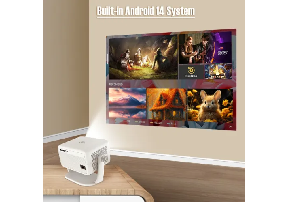 Magcubic L018 650 ANSI Android 14 Portable Projector Magcubic L018 650 ANSI Android 14 Portable Projector