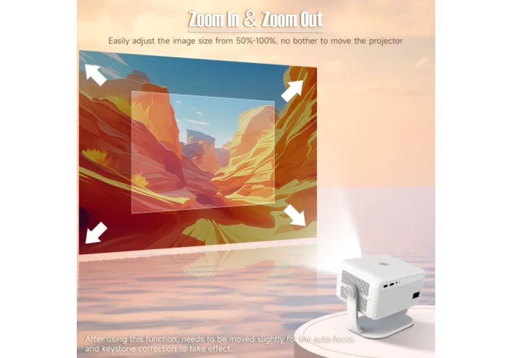 Magcubic L018 650 ANSI Android 14 Portable Projector Magcubic L018 650 ANSI Android 14 Portable Projector