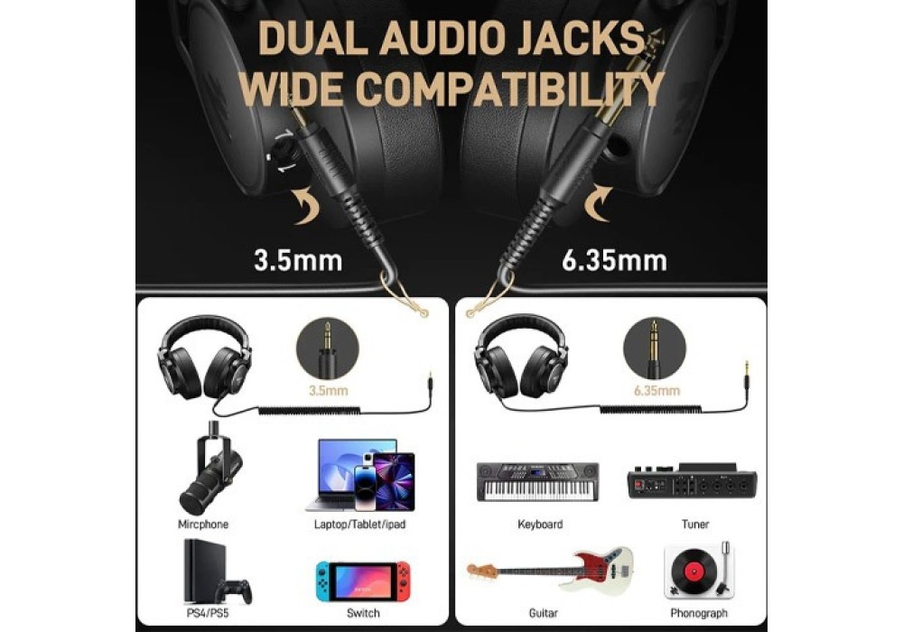 MAONO MH700 Monitoring Headphones