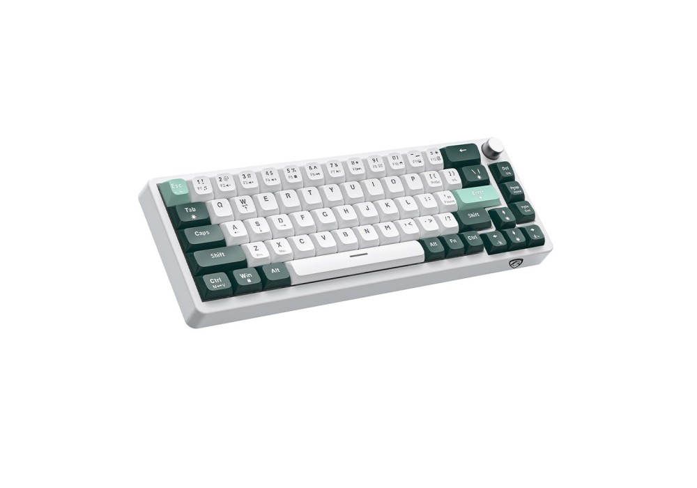 PC Power K68 TRI-MODE Keyboard (Keycap Black, Green, Cyan)