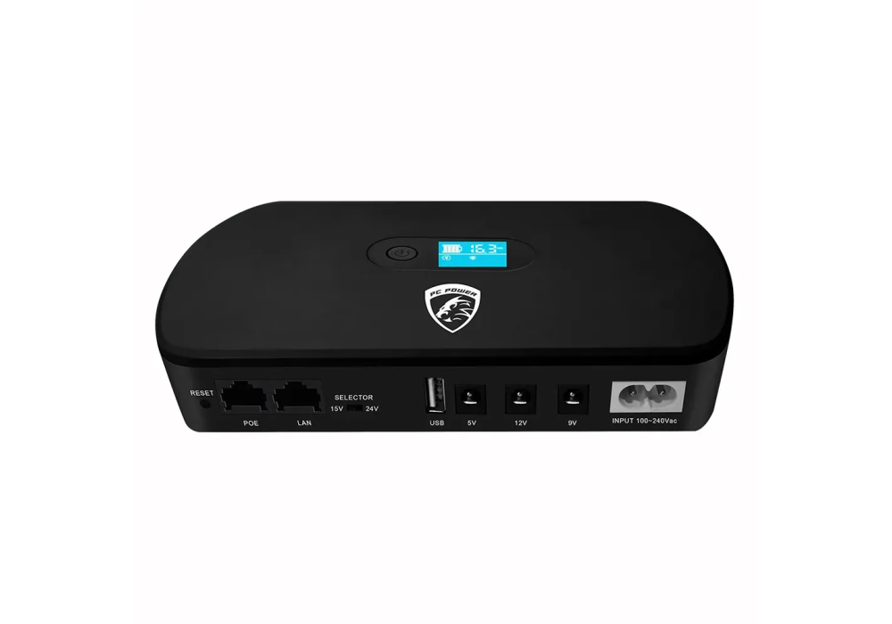 PC Power PCMU1018LCD 13200mAh Mini DC UPS PC Power PCMU1018LCD 13200mAh Mini DC UPS