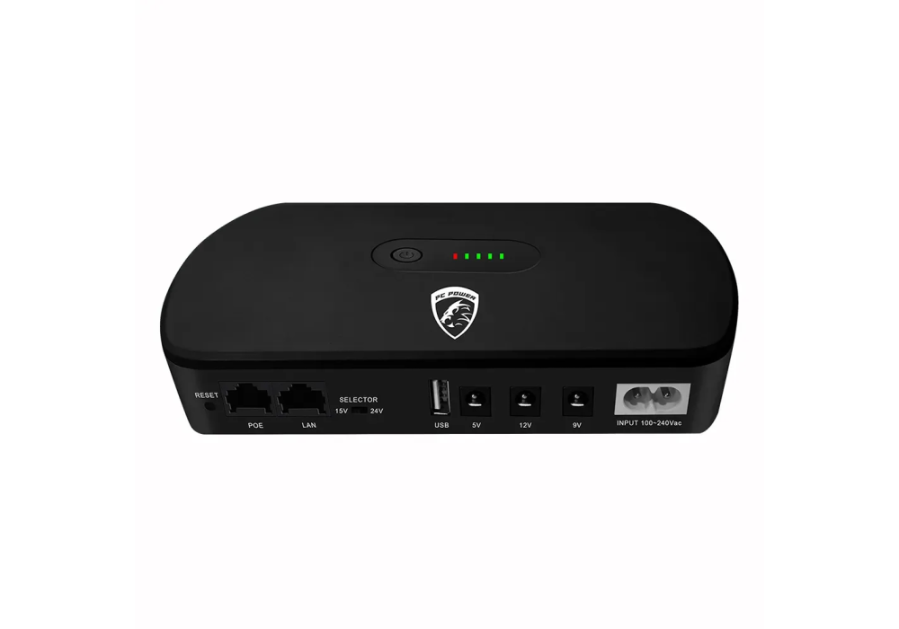 PC Power PCMU1018LED 10400mAh Mini DC UPS PC Power PCMU1018LED 10400mAh Mini DC UPS