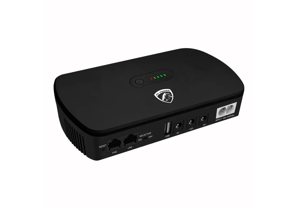 PC Power PCMU1018LED 10400mAh Mini DC UPS PC Power PCMU1018LED 10400mAh Mini DC UPS