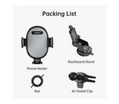 ROCK SPACE RAM0009 Retractable Rotating Mechanical Car Holder