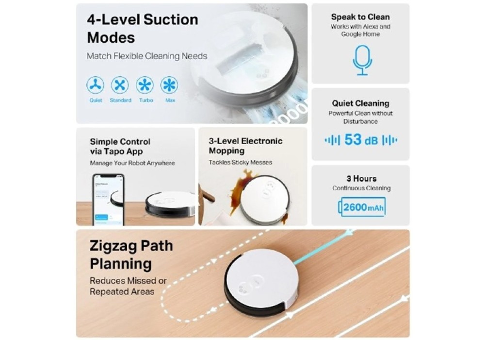 Tapo RV10 Robot Vacuum & Mop