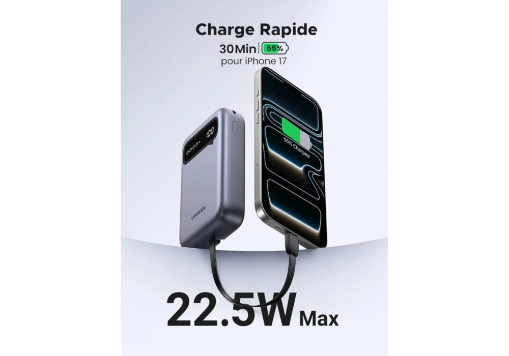 UGREEN PB525 55141 20000MAH 20W POWER BANK