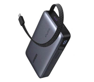 UGREEN PB550 67W 20000mAh Power Bank with Built in Cable 55996B UGREEN PB550 67W 20000mAh Power Bank with Built in Cable 55996B