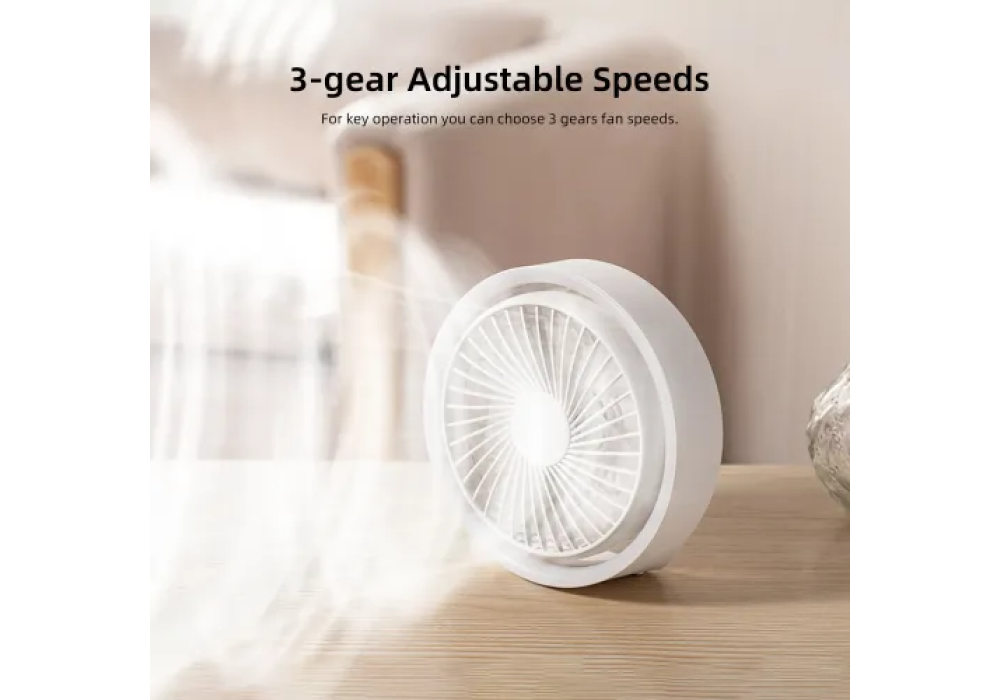 Vyvylabs D04 Mini Portable Desktop Fan with LED light Vyvylabs D04 Mini Portable Desktop Fan with LED light