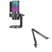 Fifine Ampligame A8 USB Microphone with RGB Live Monitoring