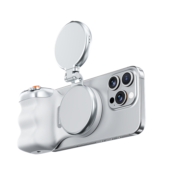 TELESIN Wireless Camera Handle Grip with LED Fill Light