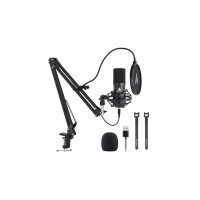 Maono AU-A04 Podcast Microphone Boom Arm Bundle Plug and Play
