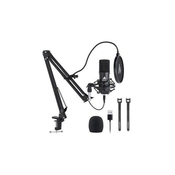 Maono AU-A04 Podcast Microphone Boom Arm Bundle Plug and Play
