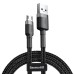 Baseus Cafule USB-A to Micro USB 2.4A Braided Cable 1m (CAMKLF-BG1)