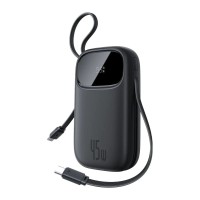 Baseus EnerFill FC31 20000mAh 45W Power Bank with Built-in USB-C & Lightning Cable