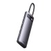 Baseus Metal Gleam 8-in-1 USB-C Hub with Dual HDMI & SD/TF