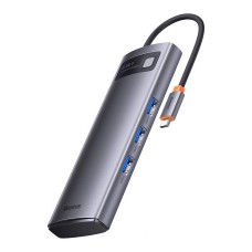 Baseus Metal Gleam 8-in-1 USB-C Hub with Dual HDMI & SD/TF