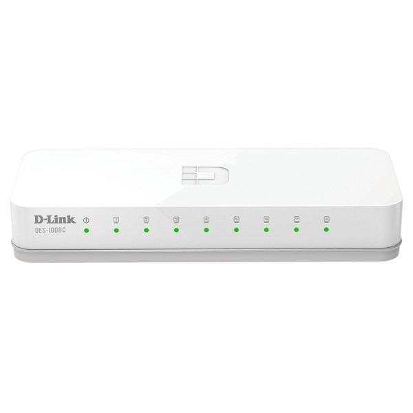 D-Link DES-1008C 8 Port 10/100 Unmanaged Switch