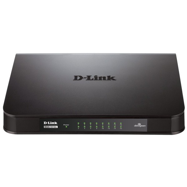 D-Link DGS-1016A 16-Port Gigabit Unmanaged Desktop Switch