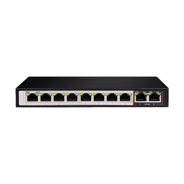 D-Link DGS-F1010P-E 10-Port Gigabit Unmanaged PoE Switch