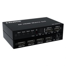 Dtech DT-7224W 2 In 4 Out 4K HDMI Matrix Switch