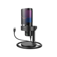 Fifine AMPLIGAME A9 RGB USB Black Gaming Microphone