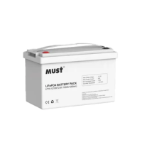 Must LP15-12100 12.8V 100Ah LiFePO4 UPS Battery