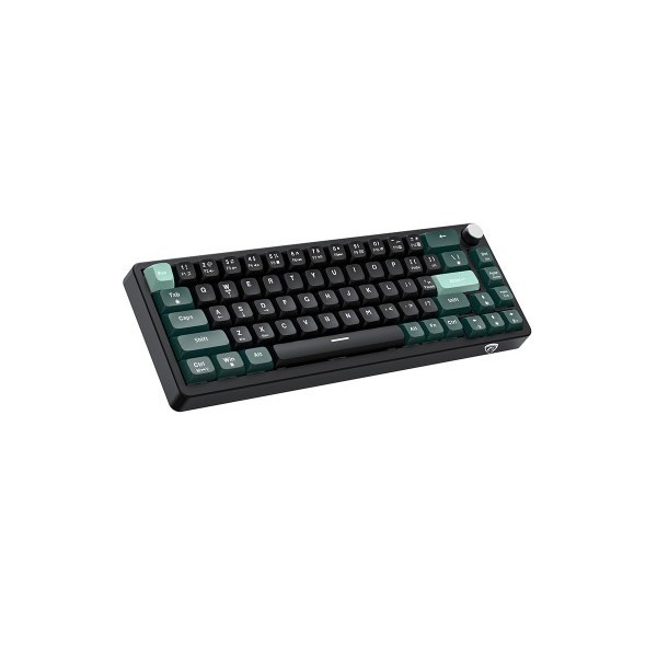 PC Power K68 TRI-MODE Keyboard (Keycap Black, Green, Cyan)