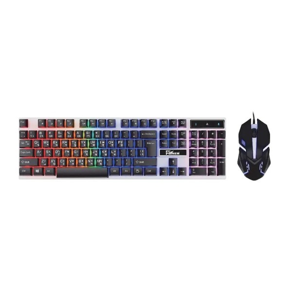 PC Power PGC801A105 Wired Gaming Keyboard & Mouse Combo