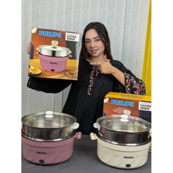 Philips 5.5L Nonstick Multicooker Electric Cooking Pot