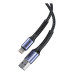 Proton Premium Nylon Braided USB-A to Lightning Cable 1m