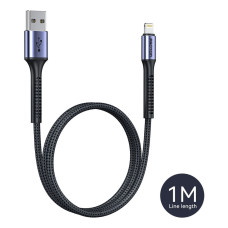 Proton Premium Nylon Braided USB-A to Lightning Cable 1m