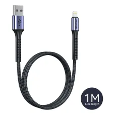 Proton Premium Nylon Braided USB-A to Lightning Cable 1m