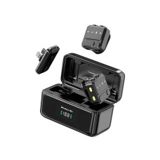 WiWU Wi-WM005 Duo Bluetooth Lavalier Microphone with Type-C and Lightning Receivers