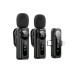 WiWU Wi-WM007 Dual Wireless Lavalier Microphone with 2-in-1 Type-C + Lightning Receiver