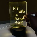 GearUP Acrylic Multicolor Night Lamp with Writable Board and Eraser Pen