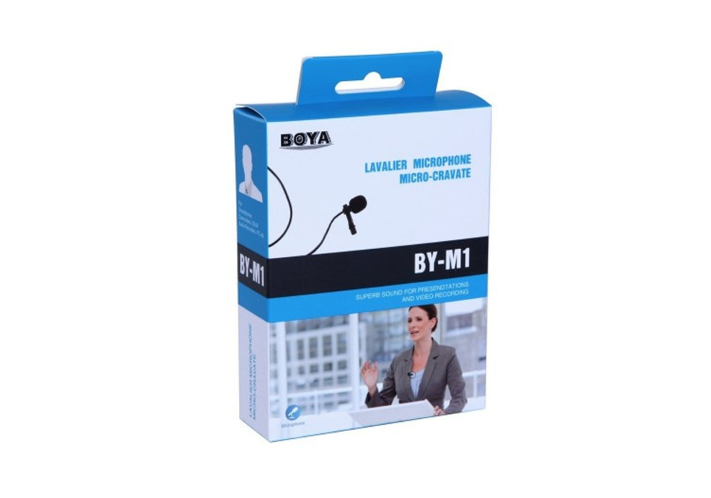 Boya BY-M1 Omnidirectional Lavalier Microphone (Original) Boya BY-M1 Omnidirectional Lavalier Microphone (Original)