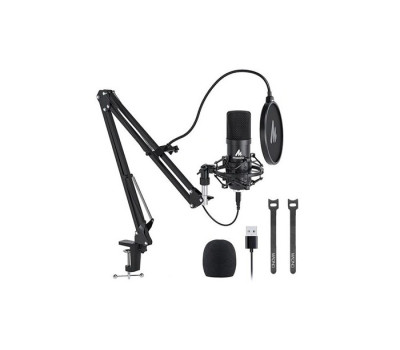 Maono AU-A04 Podcast Microphone Boom Arm Bundle Plug and Play