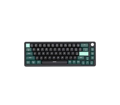 PC Power K68 TRI-MODE Keyboard (Keycap Black, Green, Cyan)