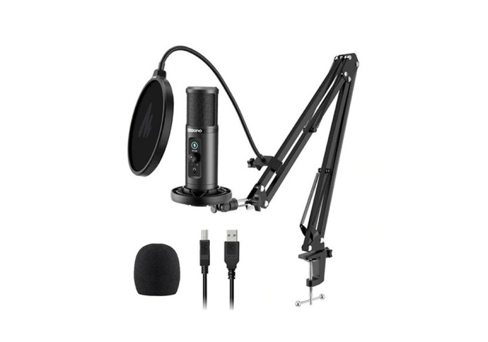 Maono AU-PM422 USB Condenser Microphone with Zero Latency Monitoring
