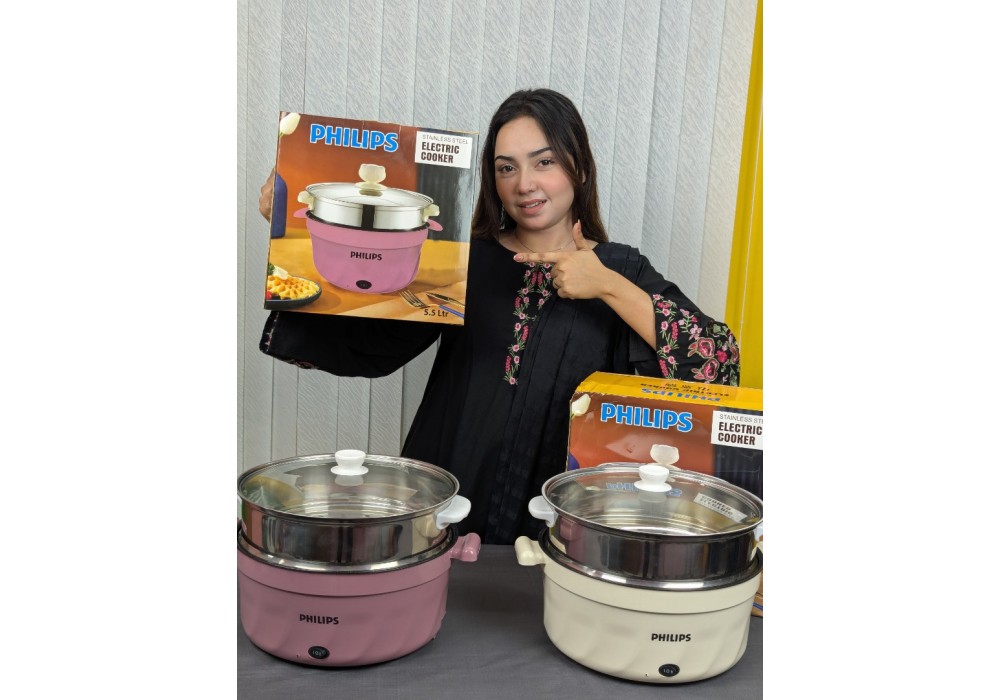 Philips 5.5L Nonstick Multicooker Electric Cooking Pot Philips 5.5L Nonstick Multicooker Electric Cooking Pot