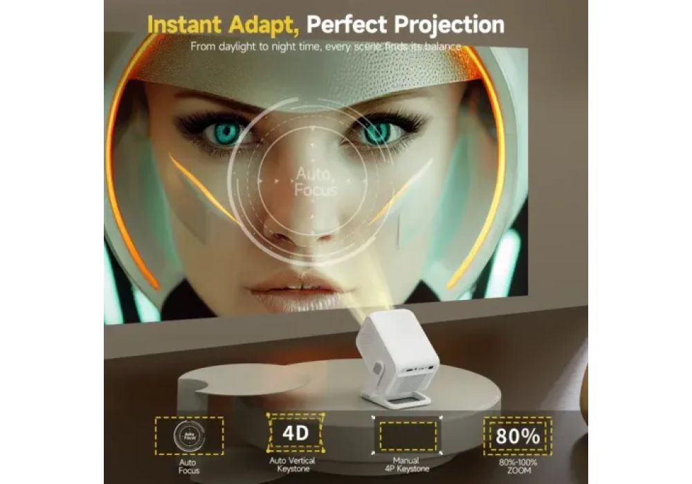 Magcubic HY310X 4K Mini Projector Native 1080P 420 ANSI Android 11 Auto Focus Smart Portable Projector