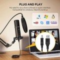 Maono AU-PM422 USB Condenser Microphone with Zero Latency Monitoring