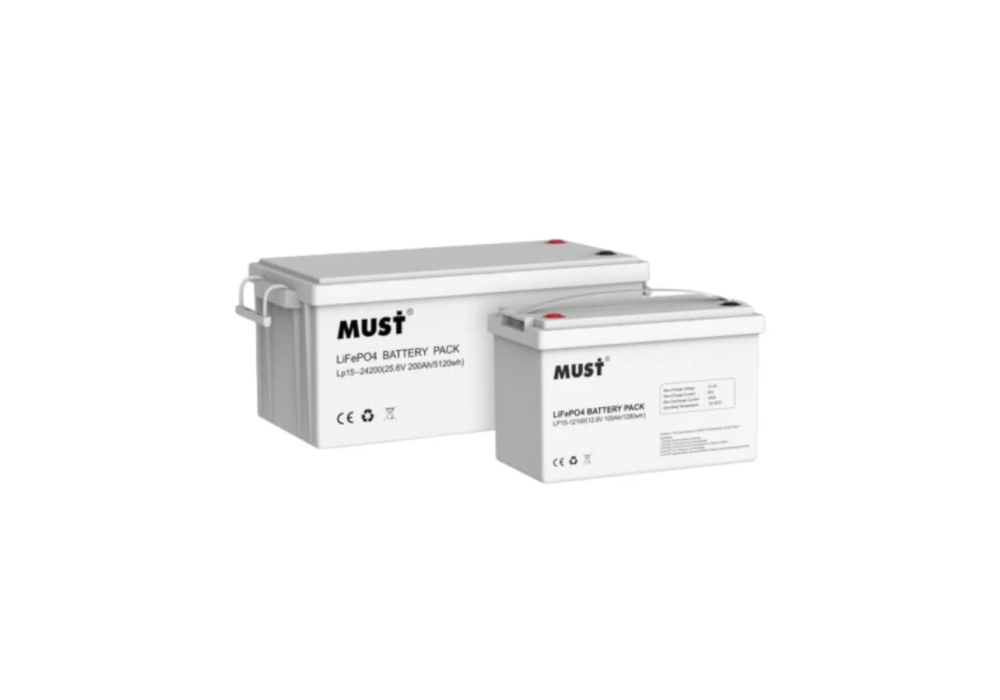 Must LP15-12100 12.8V 100Ah LiFePO4 UPS Battery Must LP15-12100 12.8V 100Ah LiFePO4 UPS Battery