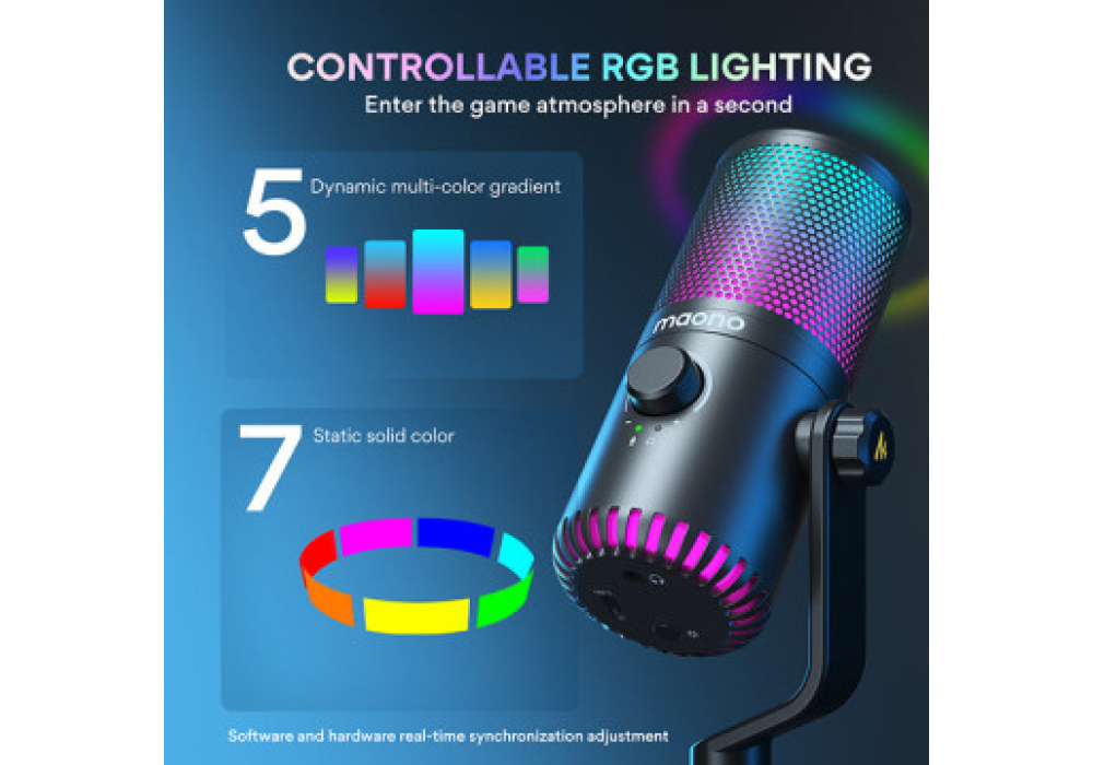 MAONO DM30 RGB USB Gaming Microphone Certified Special Edition