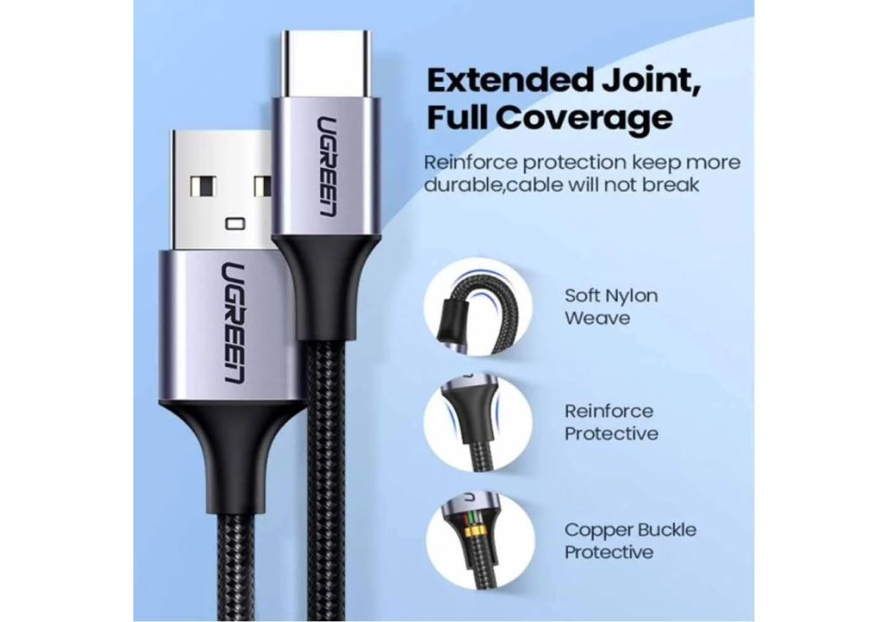 UGREEN USB-A to Type-C Cable 3M (60408)