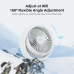 Vyvylabs D04 Mini Portable Desktop Fan with LED light