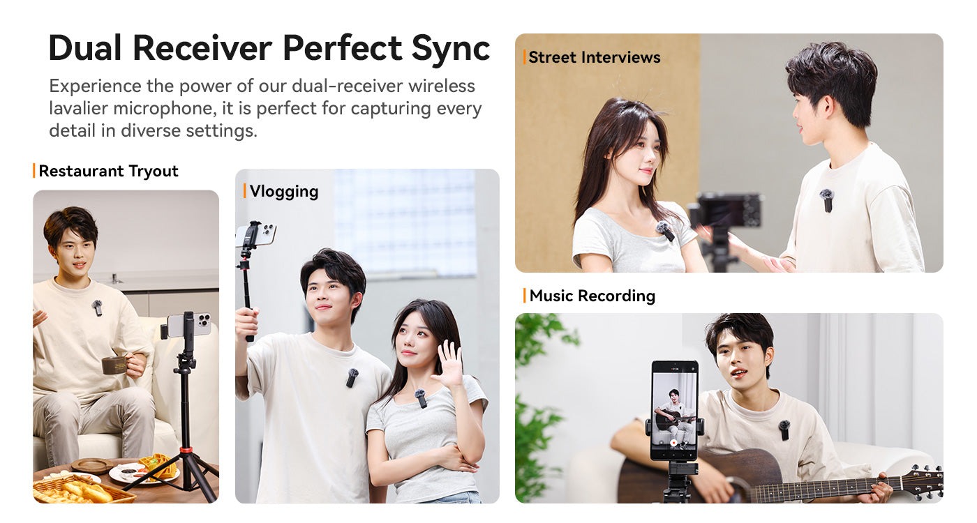 Ulanzi A100 Wireless Lavalier Microphone